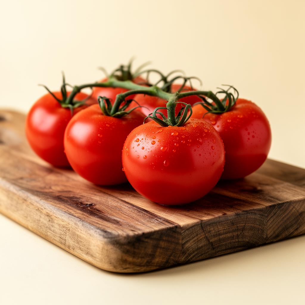Fresh ripe tomatoes on the vine